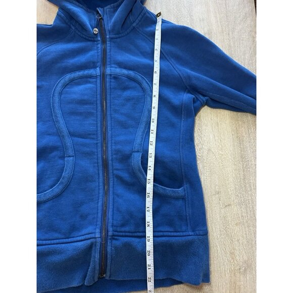 Lululemon Scuba Hoodie *Stretch Cornflower Blue Size 4 Y2K - Picture 5 of 6